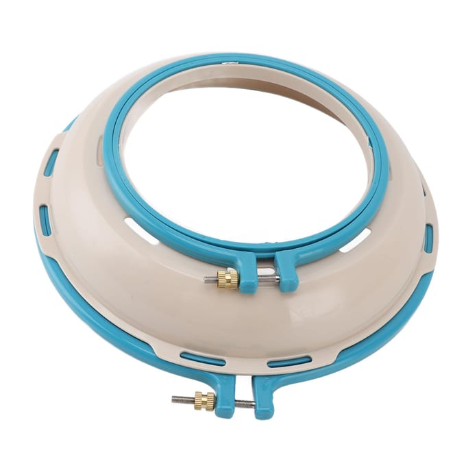 Borduurstandaard Hoepel 16,5cm 25cm Dubbelzijdig Punch Needle Standaard Hoepelframe voor Kruissteek meer blauwe kleur