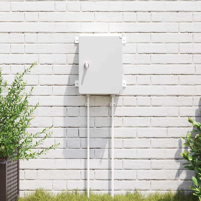 vidaXL - Besturingskast - Grijs - 32 - x - 13 - x - 33 - cm - ABS - Kunststof