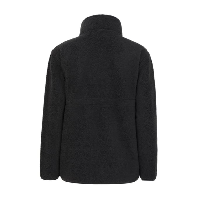 Mountain Warehouse Dames/Dames Sherpa Half Rits Zwangerschaps Fleece Top (Zwart)