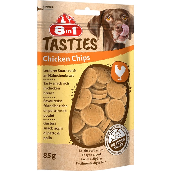 8in1 Tasties kippenchips - 3 x 85 g