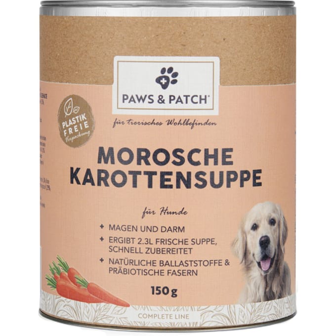 150g PAWS & PATCH Morosche wortelsoep aanvullende voeding voor honden