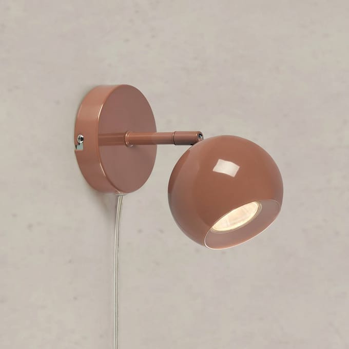 Markslöjd Wandlamp Pop, bruin, breedte 10 cm, metaal