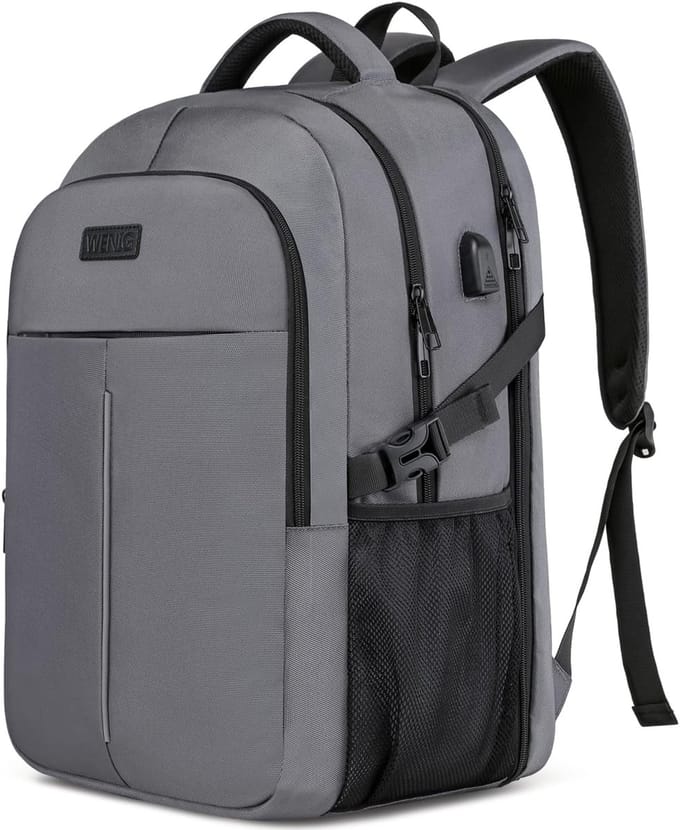 Laptoptas 17 inch met USB-aansluiting voor school en werk