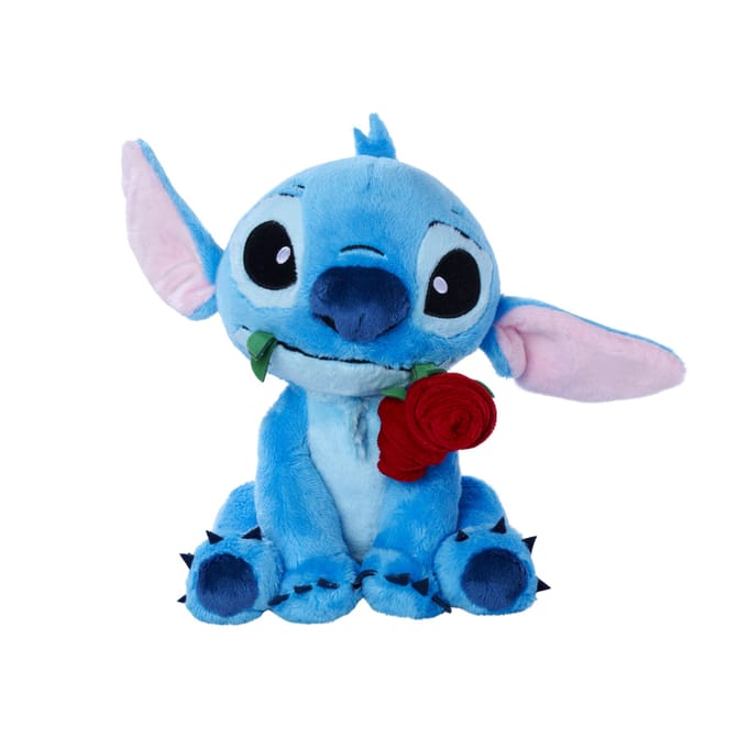 Pluche Simba Disney Pluche Stitch Avec Rose 25Cm
