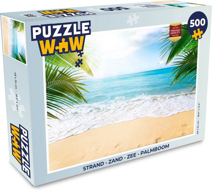 Puzzel Strand - Zand - Zee - Palmboom - Legpuzzel - Puzzel 500 stukjes