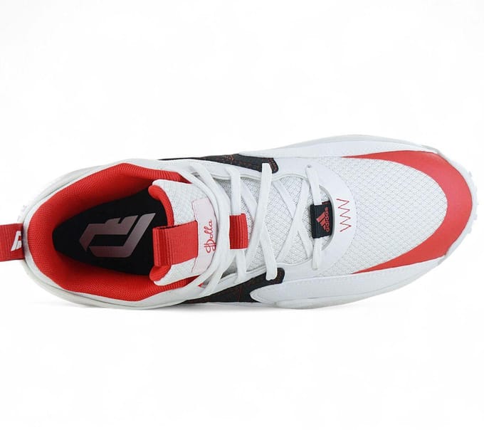 Dame gecertificeerde basketbalschoen voor heren, cloudwit/levendig rood/dash grijs