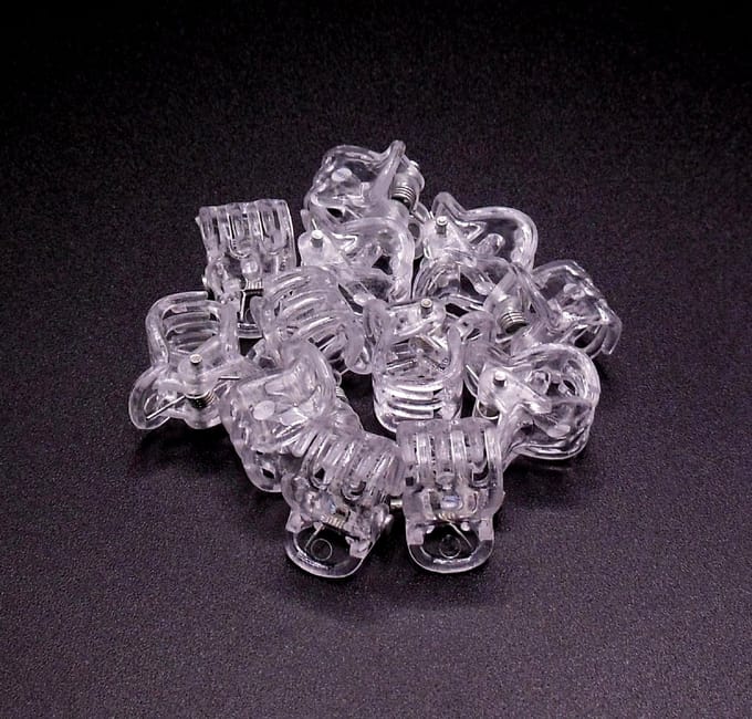 Haarklemmetjes mini transparant