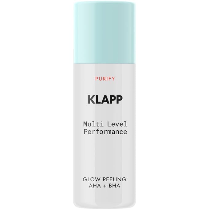 KLAPP Prestaties op meerdere niveaus Glow Peeling AHA + BHA Gezichtspeeling Unisex 30 ml