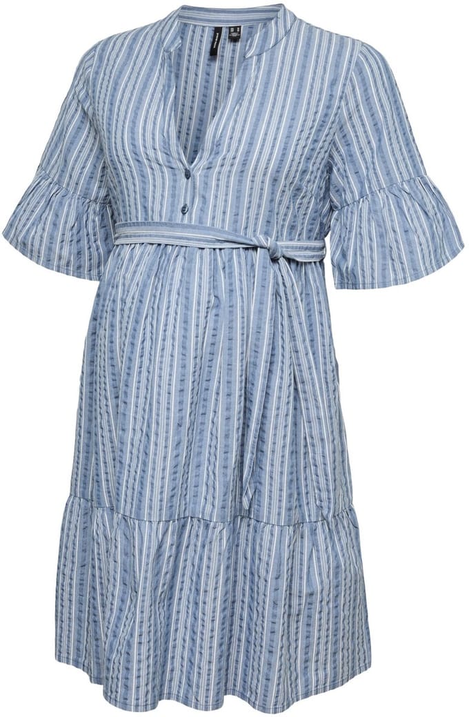 VERO MODA MATERNITY - VMMELENA 2/4 SHORT DRESS WVN - Dames - Mini jurken
