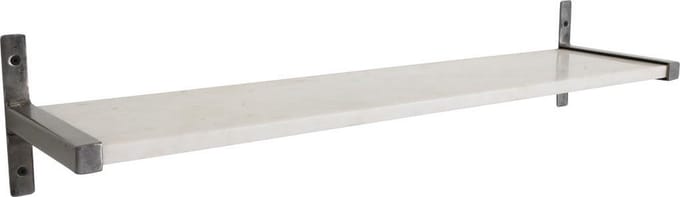 Raw Materials Marble Wandplank - Marmer - Metaal - 80 cm