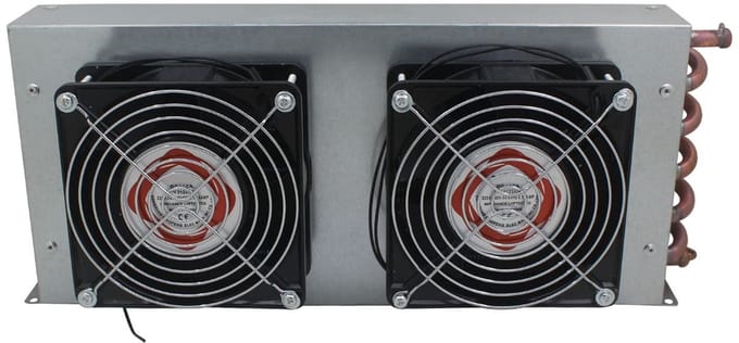 Condensor Warmtewisselaar Water Luchtkoeler met 2 Ventilatoren