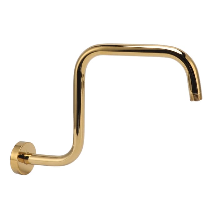 Douche verlengarm RVS hoge douchearm met flens wandgemonteerde douchekop beige