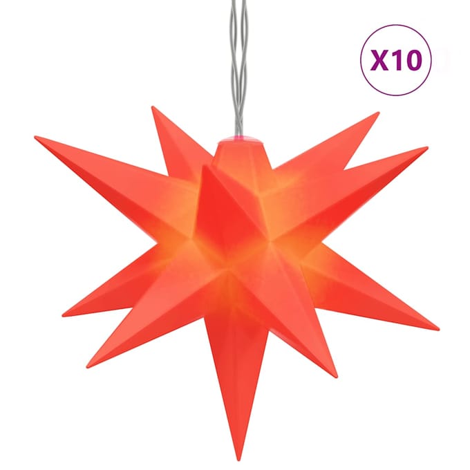 vidaXL Kerstlamp 10 LED's 10 cm rood