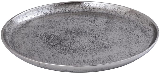 PTMD - Schaal Afta - Zilver - 39x39x3cm