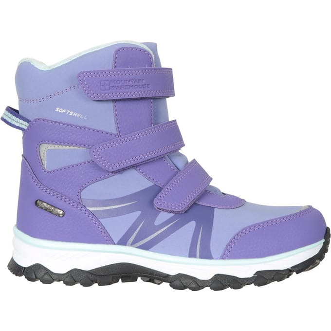 Mountain Warehouse Kinder/Kinder Slope Adaptive Softshell Snow Boots (Lavendel/Munt)