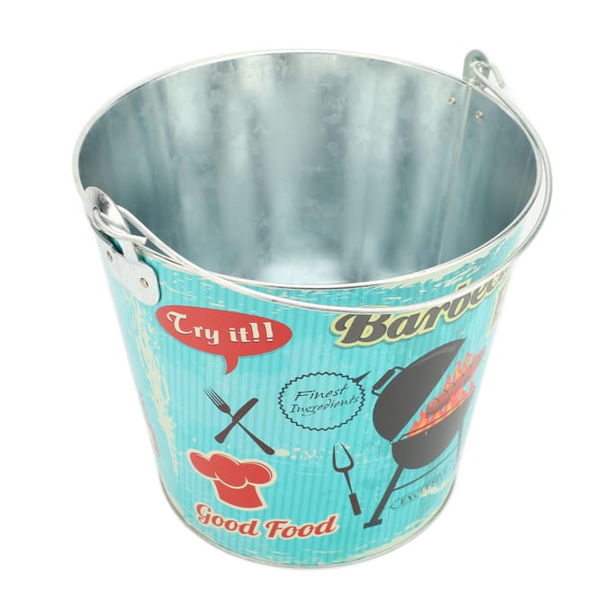 Draagbare IJsemmer Verdikt Draagbaar Geïsoleerde Drankkoeler voor Feest Bijeenkomst Buiten BEACH BAR Pattern blue