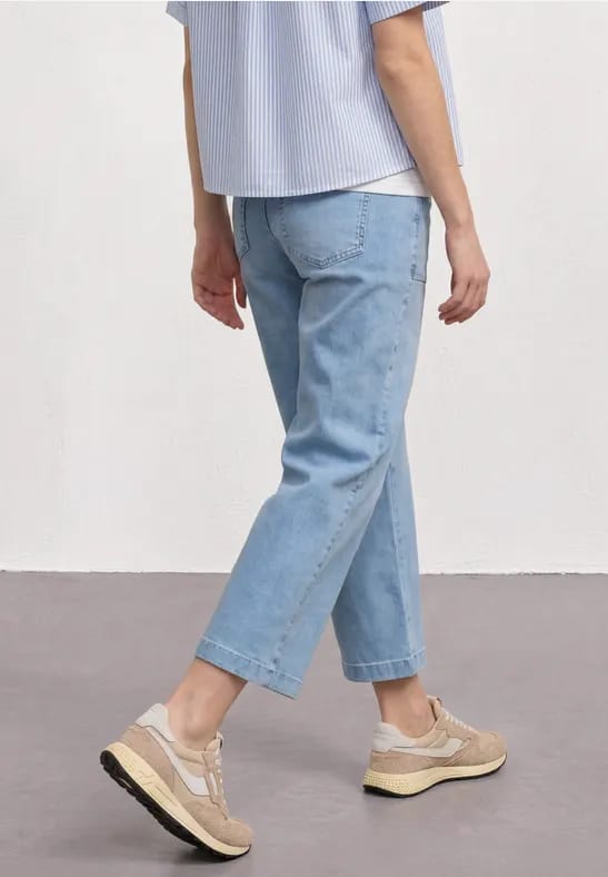 7/8 Mid Waist jeans culotte in Loose Fit