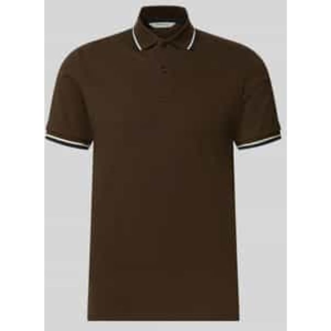 slim fit poloshirt van katoenmix model 'ATLAS'