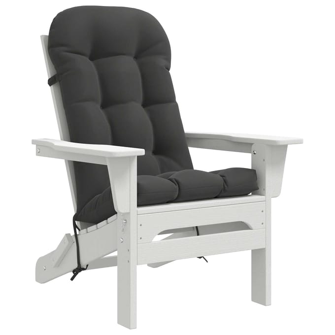 vidaXL - Zon - Ligzitzak - Kussen - PUTTEN - 100% - Polyester - Antraciet