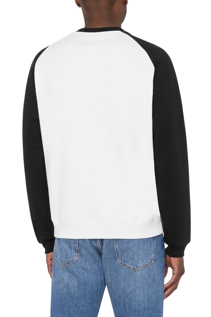 Moschino White And Black Sweatshirt With Print White Taglia: S | Maglioni a maglia Outlet | Uomo | Nero