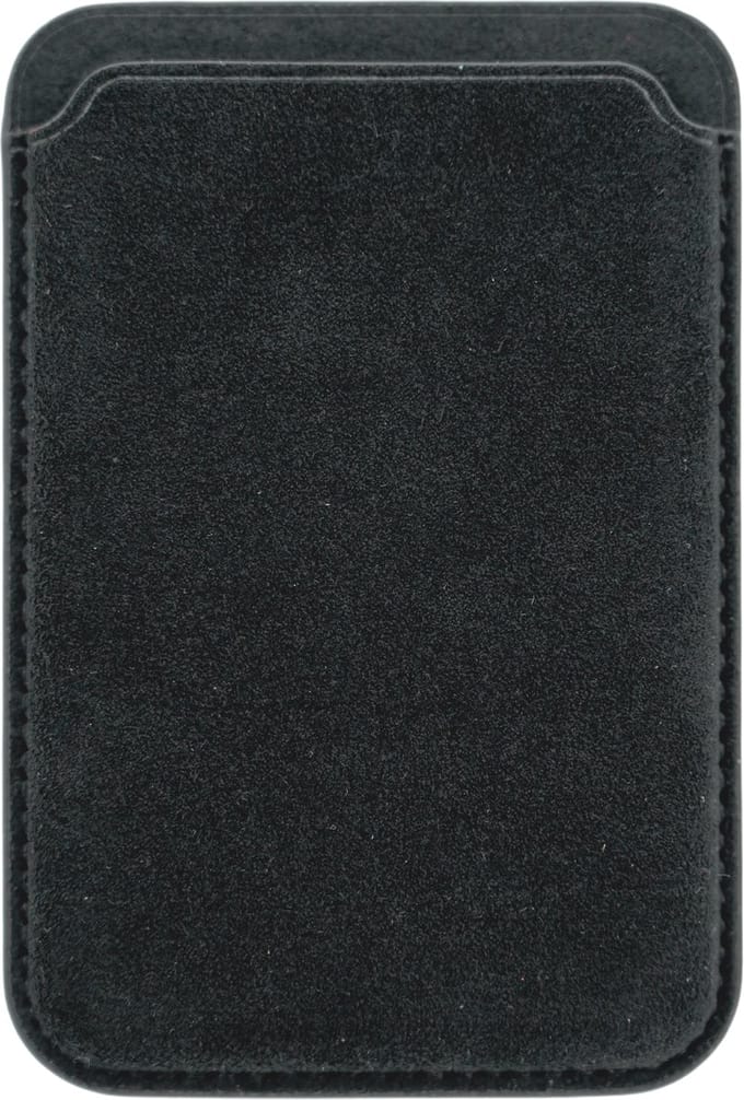 Veltrixx Apple iPhone – MagSafe Wallet – MagSafe Pasjeshouder – Alcantara – Graphite Black
