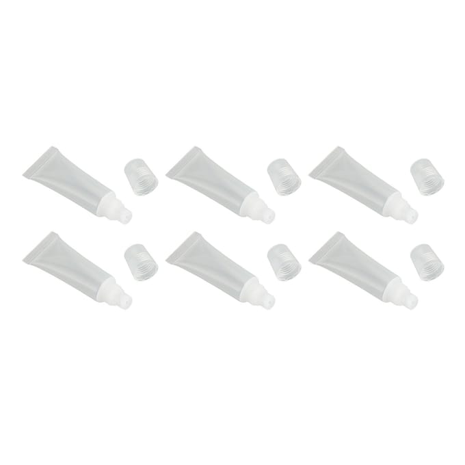 20 pièces Tubes de Gloss à Lèvres 10ml Professionnels Rechargeables Contenants Vides pour Baume à Lèvres pour Cosmétiques DIY white