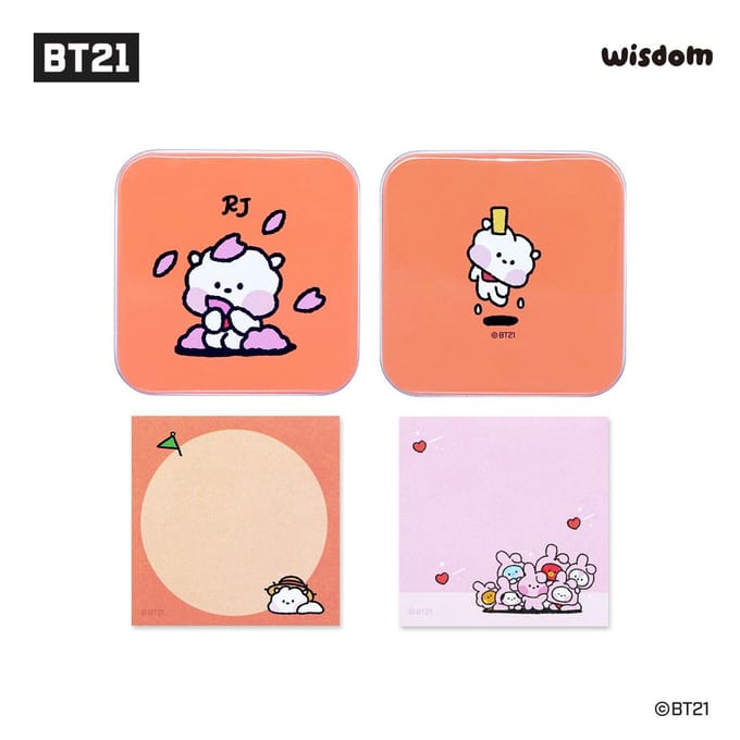 BT21 minini Blikken Doos Notitieblok Set BTS Merchandise