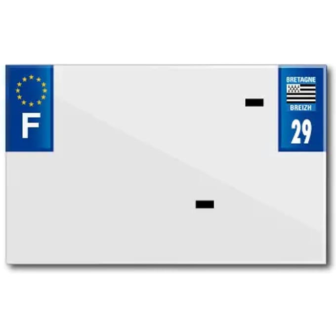 Blanco PVC nummerplaatstrip Top Plaq 29