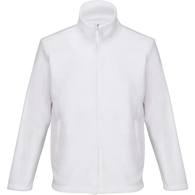 SOLS Unisex Microfleece Jas voor volwassenen (Wit)