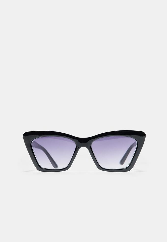 Stradivarius Vierkante cat-eye bril  Zwart OS