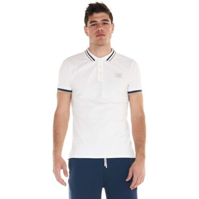 Polo Shirt Korte Mouw Leone 1947 Man Earth Tones
