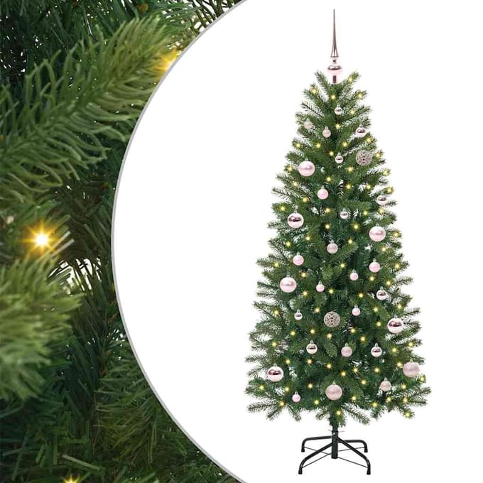vidaXL - Kunstkerstboom - Groen - 150 - cm - PE - en - PVC
