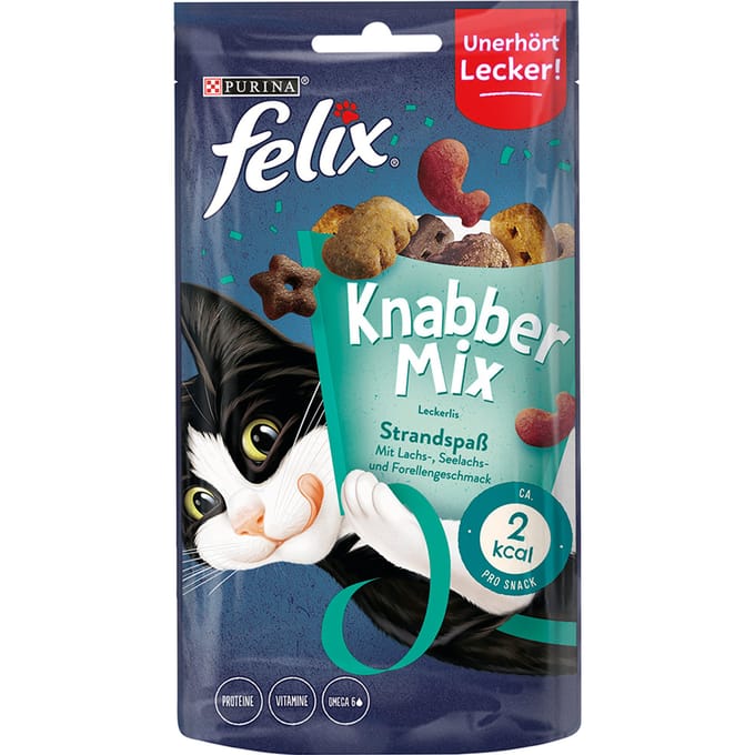 60g Knabbel Mix Oceaan Felix Kattensnacks