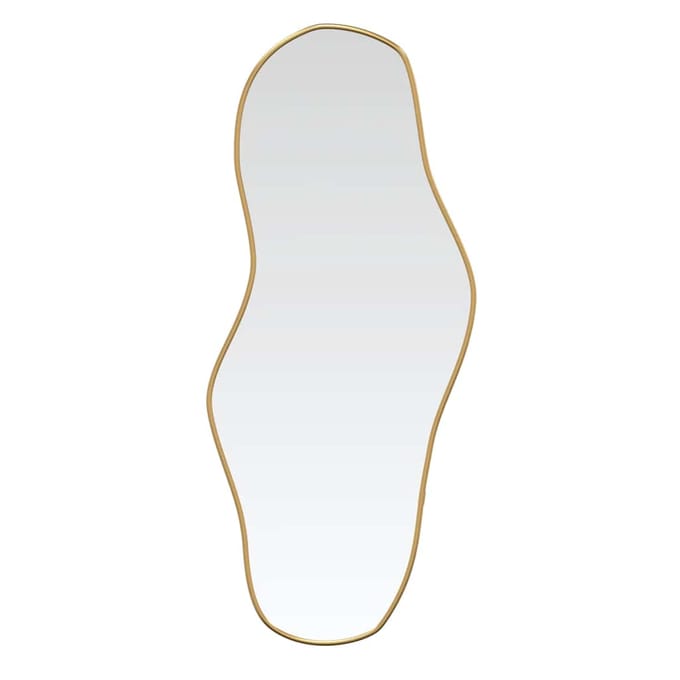 vidaXL - Wandspiegel - 90x40 - cm - goudkleurig