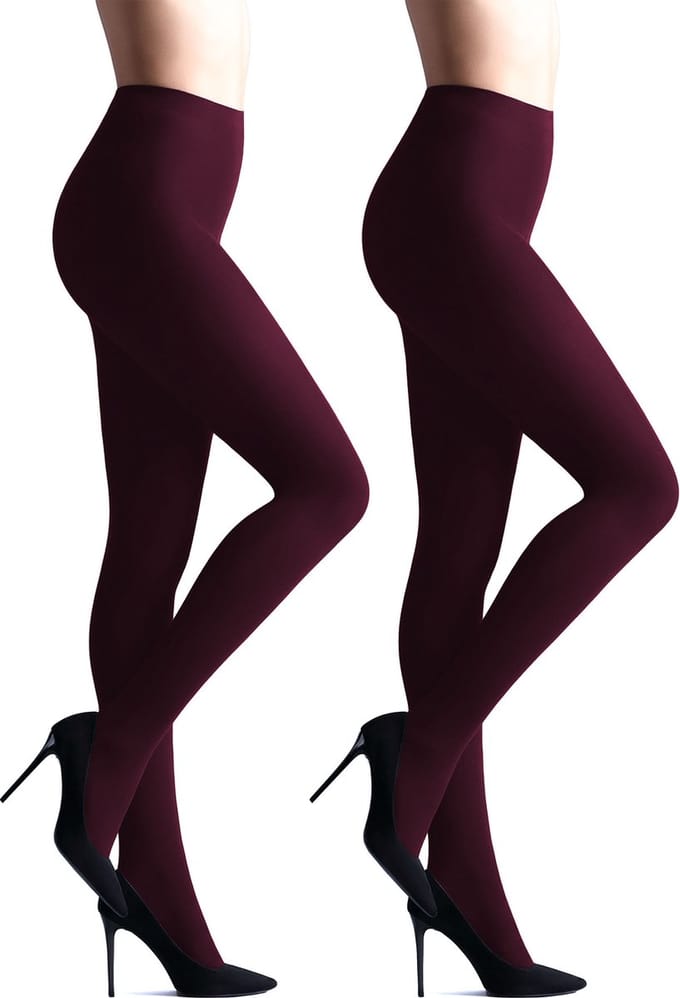 Giulia - Samba 40den (Multipack) Opaque Panty - Bordeaux - L