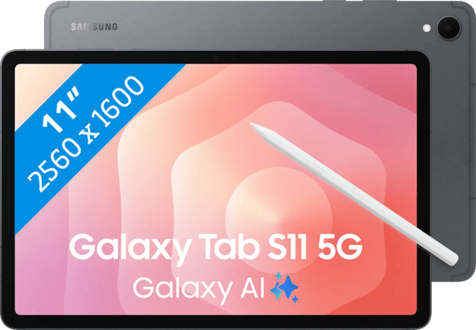 Samsung Galaxy Tab S11 11 inch 128GB Wifi + 5G Grijs