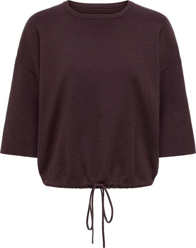 Only Trui Onlsiteri Ss Loose Tie O-neck Top C 15374939 Winetasting Dames Maat - S