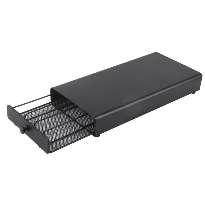Koffiepad Opberglade Compacte Pad Capsule Houder Stofdicht Koffiecapsule Lade Ruimtebesparend L gray
