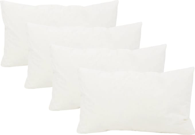 Set 4 stuks - Binnenkussen | 30 x 50 cm | 440 gram | Traagschuim/ Memory Foam