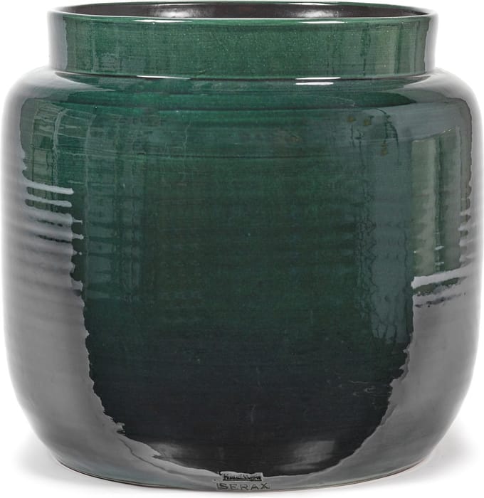 Serax - Glazed shades - Bloempot XXL - Donkergroen - 40 Ø
