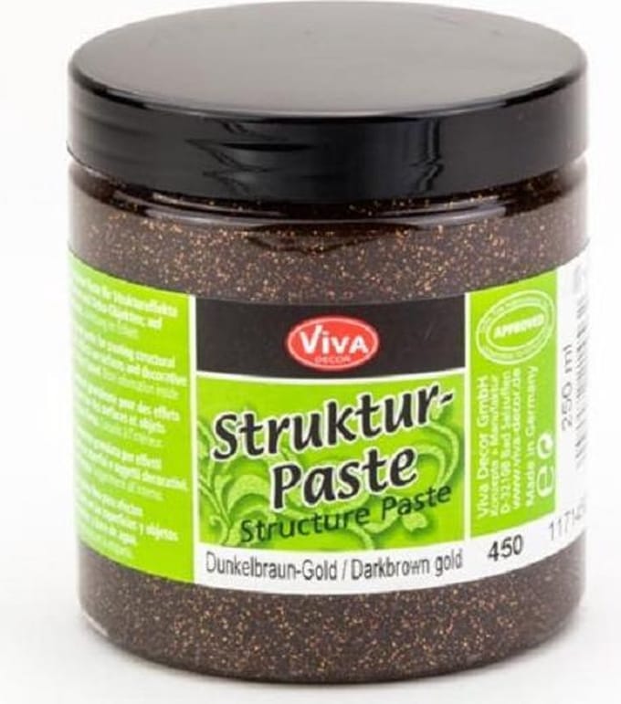 ViVa Struktuur-Paste Darkbrown-copper 250ml