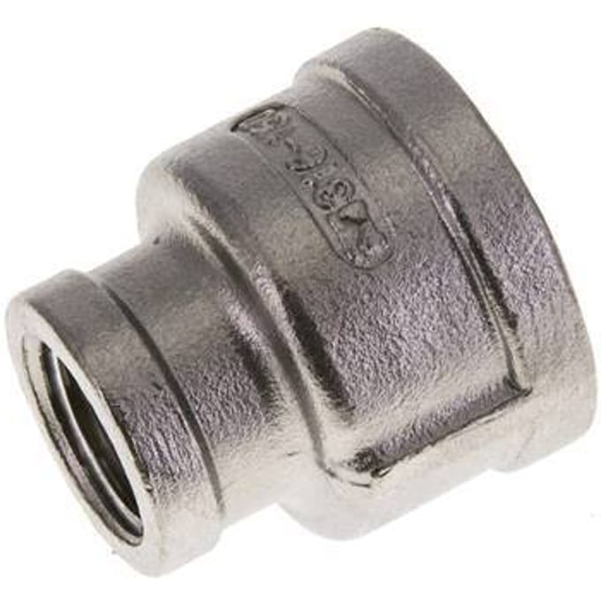 1'' NPT x 1/2'' NPT RVS Ronde Sok 16 Bar