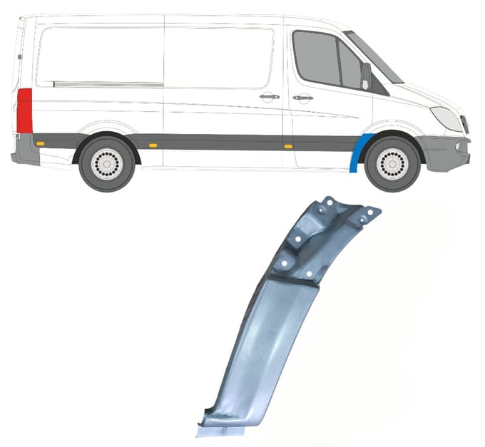Reparatiepaneel voorspatbord voor Mercedes Sprinter 2006-2018 / Rechts
