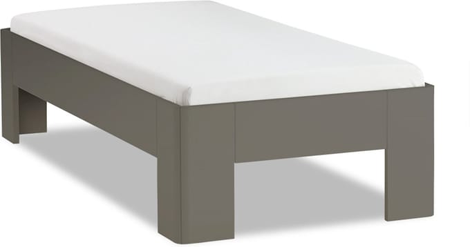 B Bright Fresh 450 Bed 90x210cm - Bedframe Antraciet - Eenpersoonsbedden - Instaphoogte: 45cm