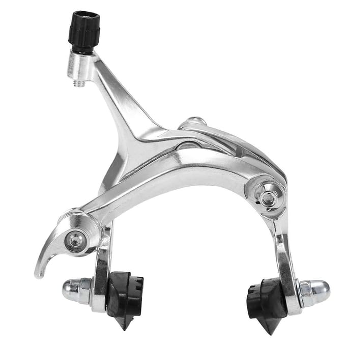 Voor/achter Fixie fietsremset Racefiets Cruiser-remset Fietsremklauwremset Side Pull Front brake set zilver