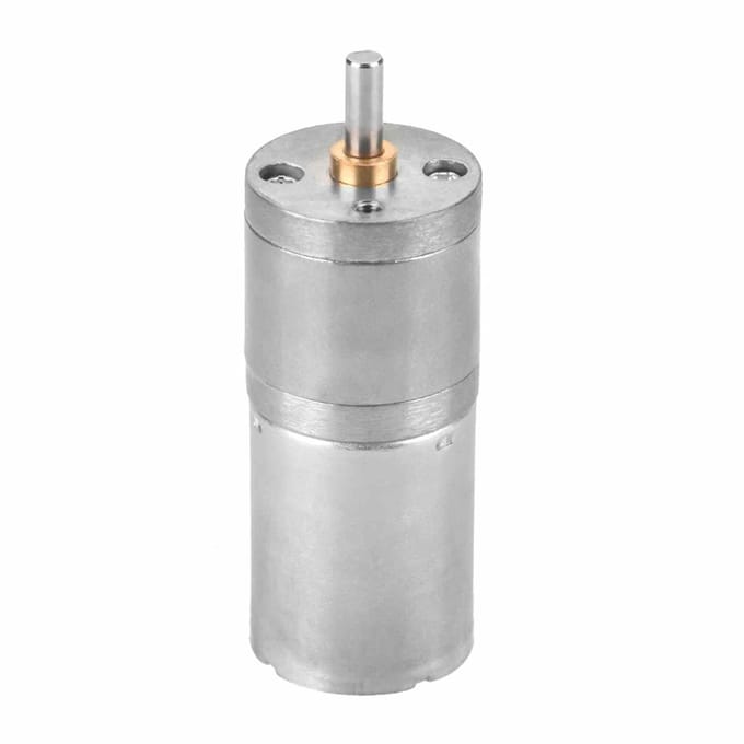 DC reductiemotor - Micromotor - Elektronische projecten - Compact 25mm ontwerp - 1000 RPM - Metaal
