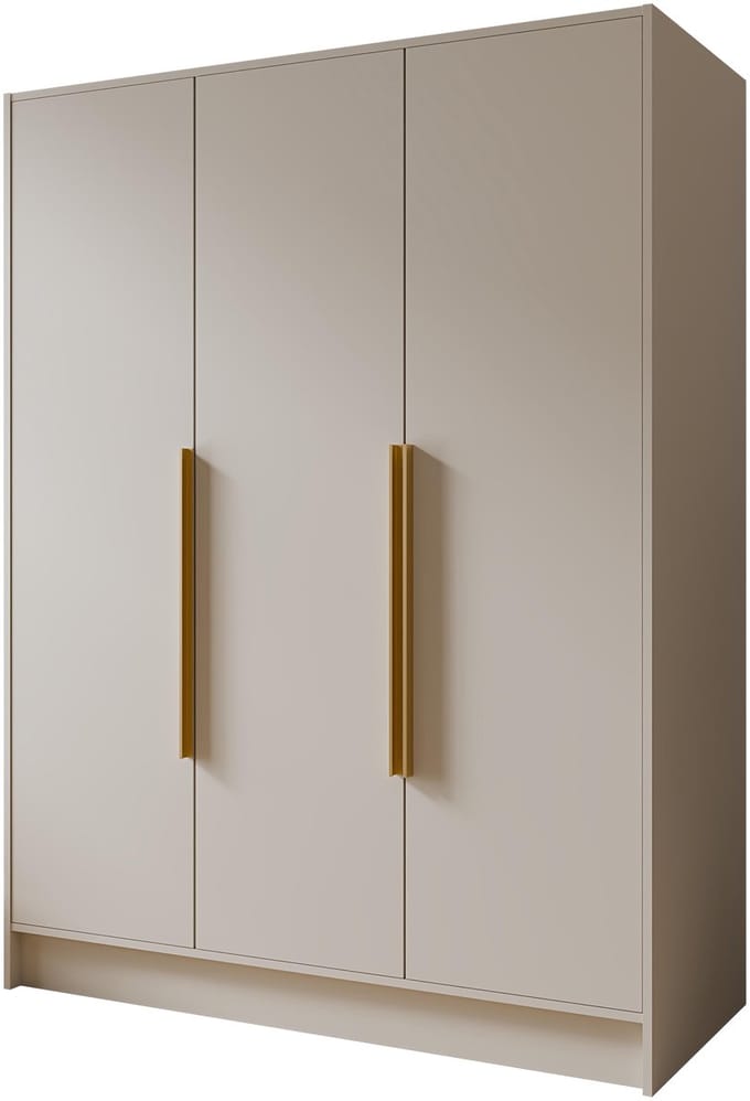Kledingkast Goya I 150 cm (kasjmier, gouden handgrepen)