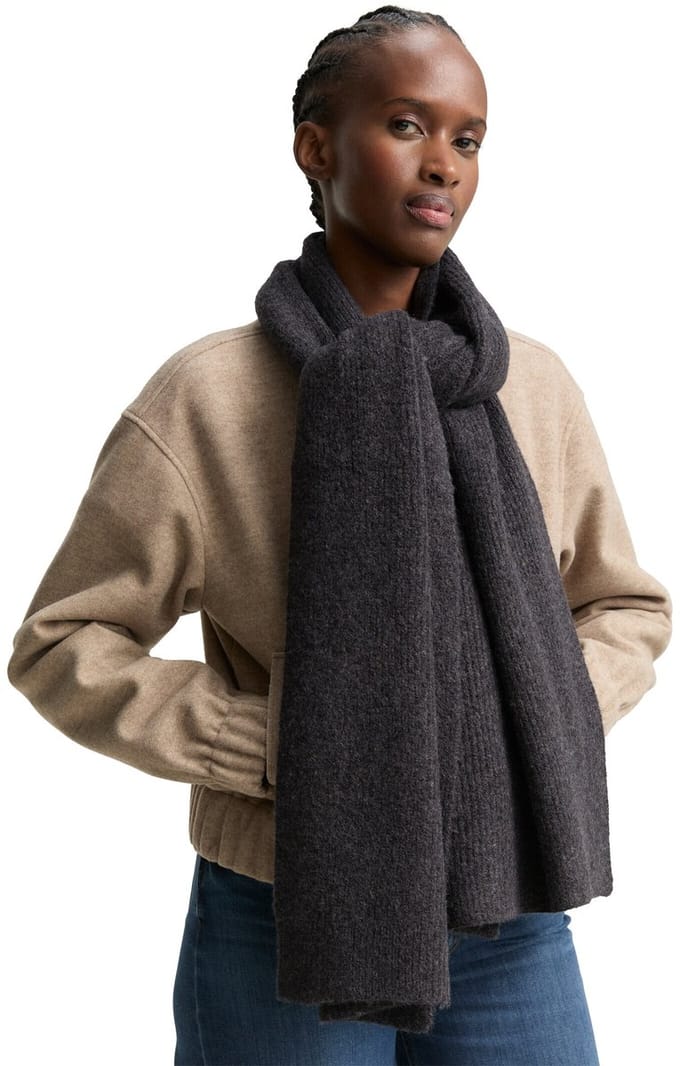 Tom Tailor Denim - Cosy sjaal in gemêleerde look - Maat ONESIZE - Shale Grey Melange