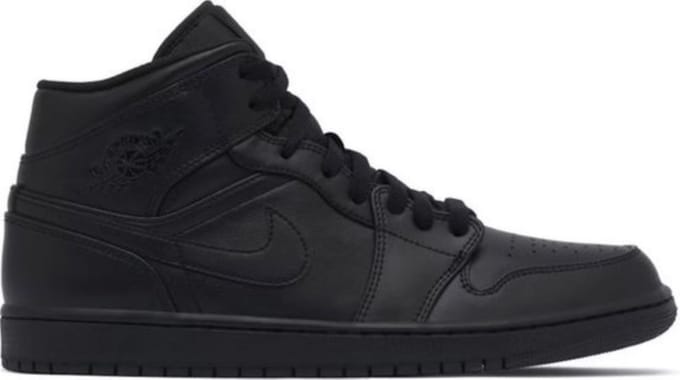 Air Jordan Mid 1 - Zwart - Maat 51.5