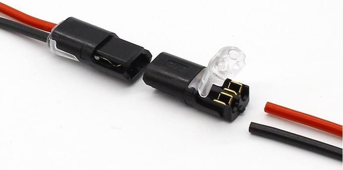 Quick kabel connector - twee aderig - set 2 stuks